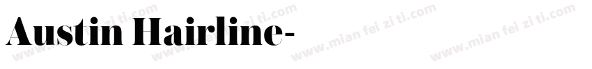 Austin Hairline字体转换